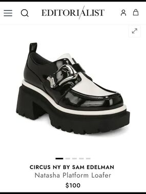 Circus by Sam Edelman Natasha Platform Loafer - Black & White